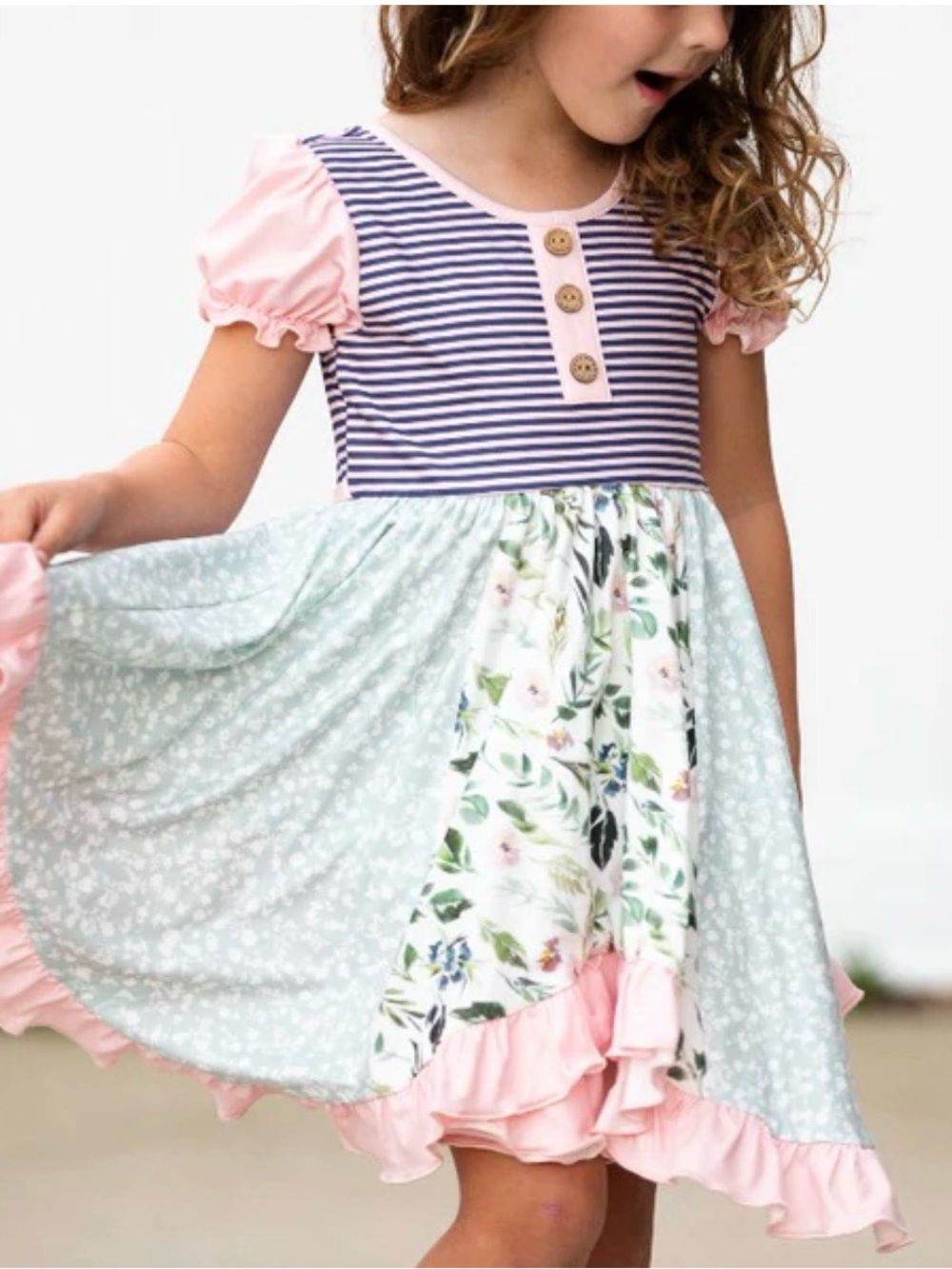 Cheeky Plum Kate Knit Dress in Newberry Port 6Y